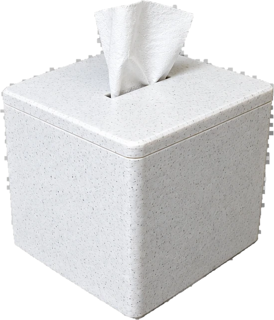 White Marble Wipe Box